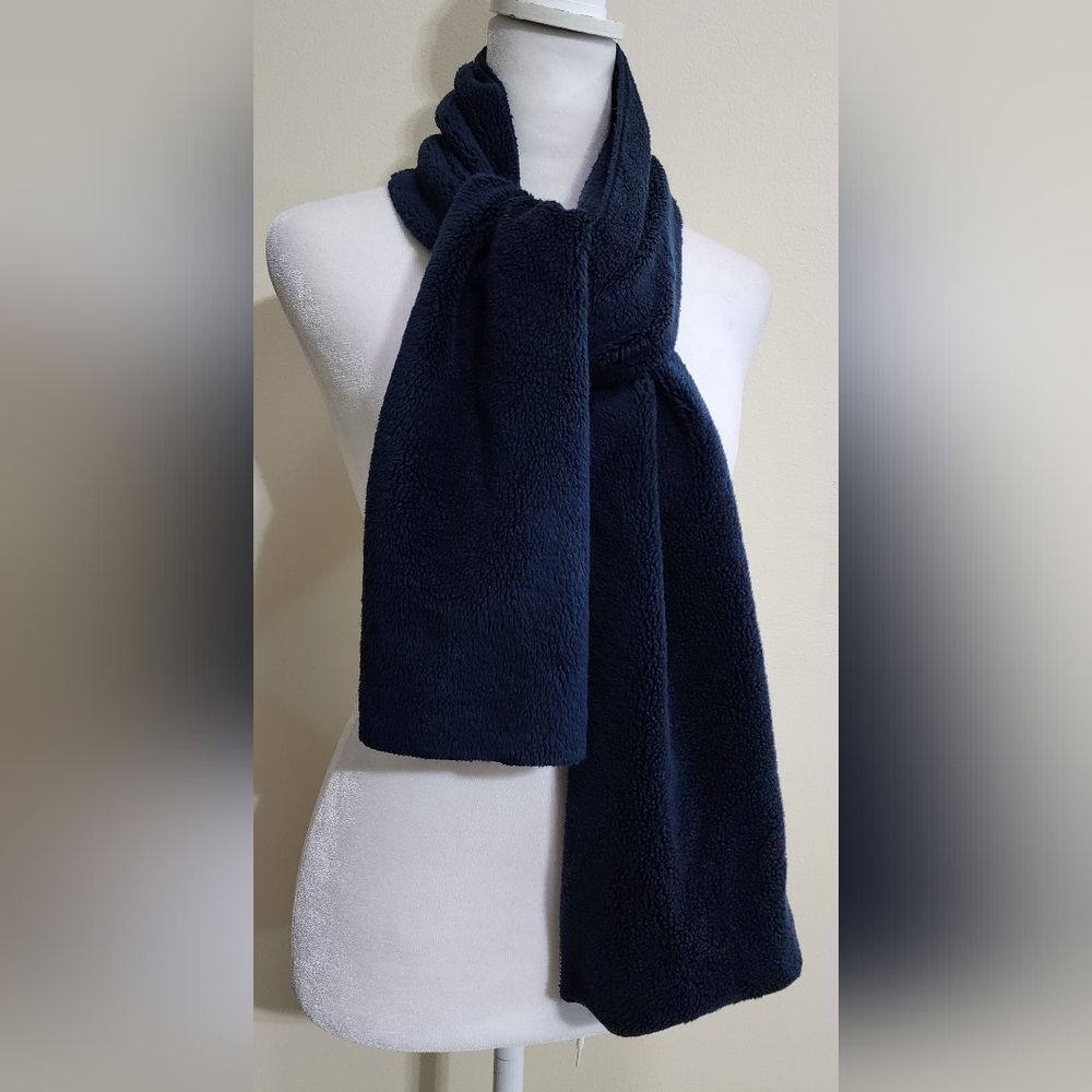 Super Soft Plush Fleece Navy Blue Scarf